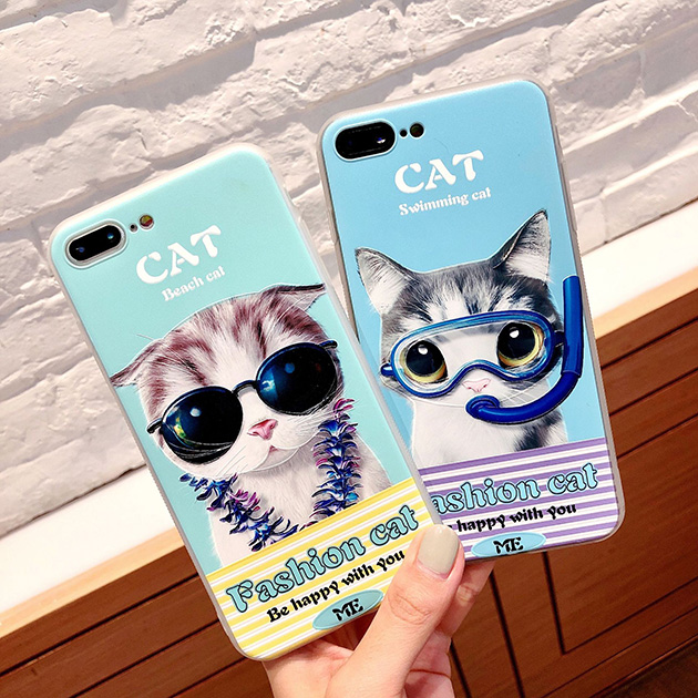 เคสนิ่มลายแมวน่ารัก สำหรับ iPhone